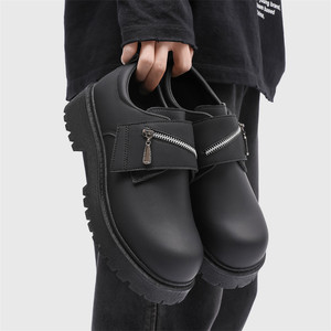 <span class=keywords><strong>Scarpe</strong></span> Derby <span class=keywords><strong>Nere</strong></span> da Uomo con Rialzo, Stile Retrò Britannico, Casual, in PU, con Lacci, Tinta Unita, <span class=keywords><strong>Sportive</strong></span>, con Suola Spessa, per Primavera - Product Image 2