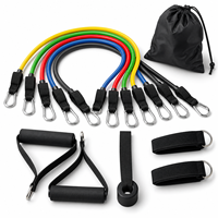 Ensemble de 11 bandes de résistance en latex de haute qualité pour entraînement de force à domicile