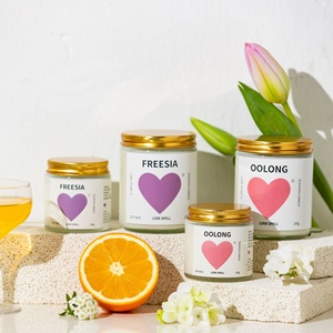 Bougie parfumée personnalisée, pot en verre de luxe, parfum longue durée, bougie en cire de soja pour la fête des mères, mariage, Saint-<span class=keywords><strong>Valentin</strong></span>, anniversaire, cadeau - Product Image 4