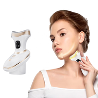 Neues Anti-Aging Mikrostrom-Lifting Gesichts-Guasha-Tool 7-Farben-Lichttherapie Eiskompression Schönheitsgerät für Gesichts- und Nackenmassage