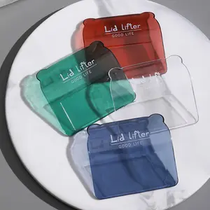 Plastic Mini Bathroom Toilet Lid Flap Lifter Creative Clear Anti Dirty Hand Toilet Lid Lifting