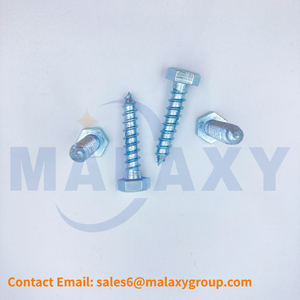 MALAXY DIN571 <span class=keywords><strong>Coach</strong></span> Tornillo Lag Perno Galvanizado o Acero inoxidable Cabeza hexagonal Tornillo de madera Tornillos de alta calidad - Product Image 4