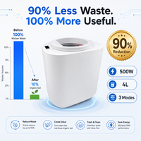 Compostador Eléctrico de Desechos de Alimentos de Grado Alimenticio, Libre de BPA, 4L, Máquina de Compostaje para Cocina, Segura, Inodora, para Interiores, Hogar y Jardín