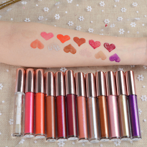 12 colores <span class=keywords><strong>China</strong></span> cosméticos proveedores brillo de labios lápiz labial Etiqueta Privada claro impermeable brillo de labios - Product Image 1