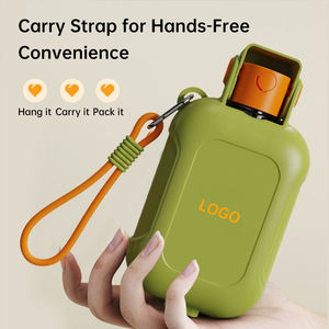 Bouteille d'eau et récipient pour nourriture pour chien 2 en 1, grande capacité, écologique, distributeur de nourriture portable pour animaux de compagnie pour les voyages en plein air - Product Image 2