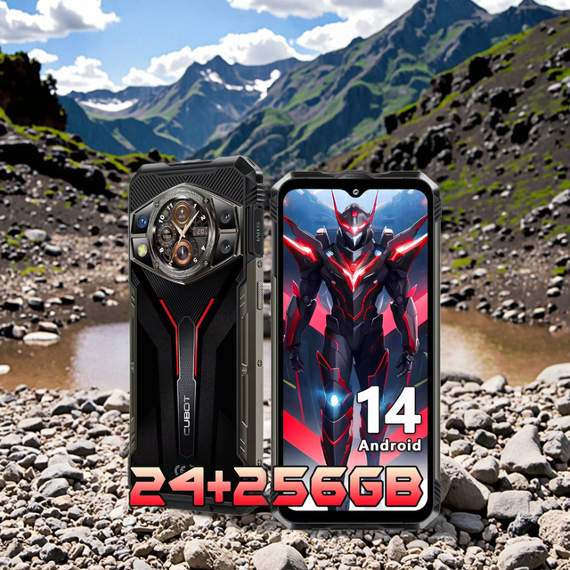 CUBOT KingKong AX 2024 Rugged Phone MTK G99 Dual SIM Smartphone 6.58 Inch Android 14 IP68 IP69K Waterproof Cell Phone
