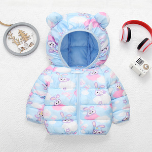 Collection automne hiver nouvelle conception de dessin animé vestes rembourrées en coton imperméable pour garçons filles petite taille moyenne bébé vêtements d'extérieur longs - Product Image 4