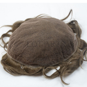 Tupé de Cabello para Hombre con Encaje, Cabello Remy Brasileño 100% Humano de Alta Calidad, Estilo Liso Sin Enredos, Más Vendido - Product Image 4