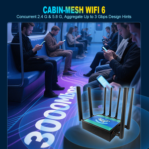 <span class=keywords><strong>T</strong></span>ốc độ cao <span class=keywords><strong>Wifi</strong></span> 6 <span class=keywords><strong>Router</strong></span> với 5G hỗ trợ khe cắm Sim kép và 4 cổng Gigabit LAN cho kế<span class=keywords><strong>t</strong></span> nối ổn định - Product Image 3