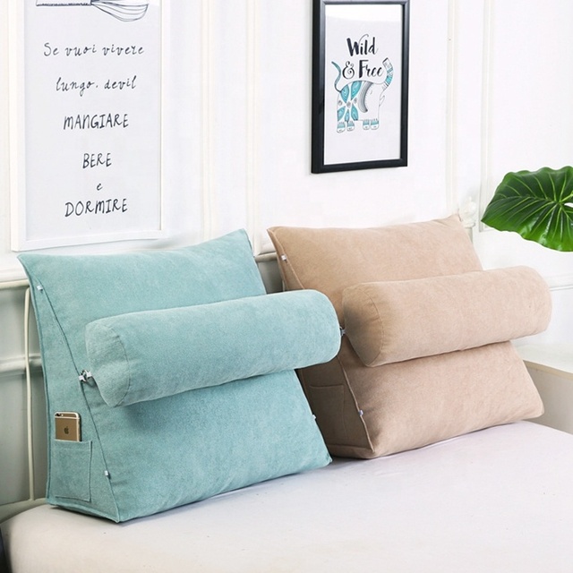 Wedge Shaped Reading TV Pillow with Adjustable Neck Pillow Back Support TV Pillow