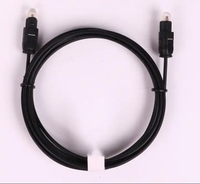 Câble audio numérique optique, cordon optique S/PDIF plaqué or Toslink à fibre optique fine pour Home cinéma, barre de son, TV, PS4, Xbox