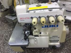 Máquinas de Coser Industriales Juki de <span class=keywords><strong>5</strong></span> <span class=keywords><strong>Hilos</strong></span> MO 6716 de Segunda Mano, Marca Japonesa, con Puntada de Seguridad <span class=keywords><strong>Overlock</strong></span> - Product Image 2