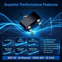 DMN4035L 7 N Channel Enhancement MOSFET 40V 5A SOT 23 Transistor Daya RDS Rendah untuk Peralihan Beban dan Sirkuit DC