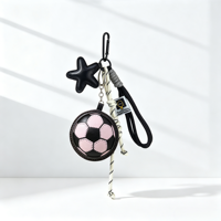 Porte-clés de sport en cuir PU, motif basket-ball et football, breloque étoile pour sac, souvenir d'athlétisme, pour décoration de sac à dos, cadeaux pour fans