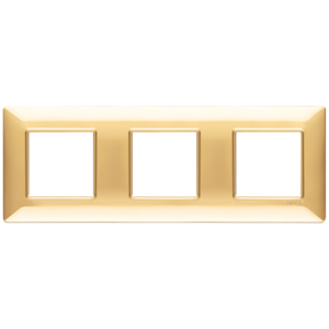 Vimar <b>Plate</b> 6M (2+2+2) Shiny Gold 27x8x0.9 Cm Wall <b>Switch</b> Cover - Product Image 1