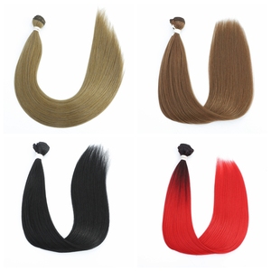 ผมตรงแบบ Bone Straight ขนาด 24 30 นิ้ว สีดำธรรมชาติไล่เฉดสีบลอนด์ ทนความร้อน ผลิตจากเส้นใยโปรตีนออร์แกนิก แบบผมปลอม - Product Image 2