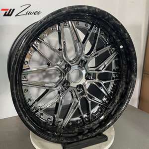 ZW forjado 2 piezas 8x170 Deep Dish negro cromado acabado ruedas para Ford F250 F350 Super Duty Truck Off Road 22 24 26 28 pulgadas llantas - Product Image 4