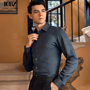 <span class=keywords><strong>Camicie</strong></span> da uomo a maniche lunghe senza stiratura <span class=keywords><strong>professionale</strong></span> abbigliamento formale da uomo - Product Image 4