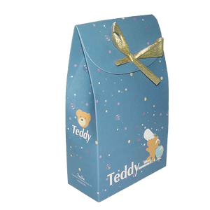 Bolsas de Regalo de Papel Pequeñas de Lujo Personalizadas al por Mayor, Caja de Regalo para Dulces de Boda Impresa con Cinta de Seda - Product Image 2