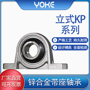 Rodamientos de Bloque de Almohada Yongke KP005 KP006 KP007 de Aleación de Zinc, Métricos, Lubricados con Grasa P0, para Uso en Plantas de Manufactura - Product Image 2