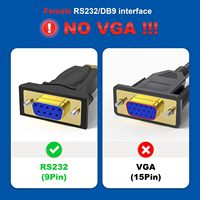 Adaptador USB 2,0 a RS232 Serial DB9 Compatible con Windows 11 10 8 7 Vista XP 2000 98 Linux Mac-Construido con FTDI para uso en computadoras portátiles