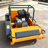 Tondeuse à fléaux 17 HP moteur Diesel petit Robot coupe-herbe largeur de coupe 800mm/1000mm/1200mm télécommande tondeuse à gazon sur chenilles