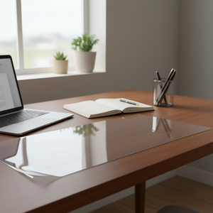 Protezione Trasparente per Tavolo in PVC 54x54 Pollici, Copertura Spessa per Scrivania, Protezione per Mobili - Product Image 2