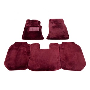 Tapis de sol en peau de mouton noir véritable pour Lamborghini McLaren Bugatti Aston <span class=keywords><strong>Martin</strong></span> - Product Image 2