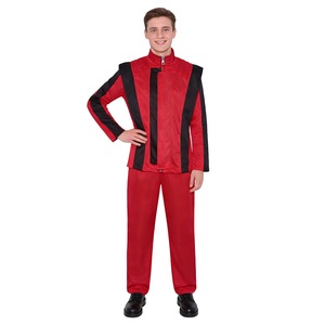 Conjunto <span class=keywords><strong>de</strong></span> Chaqueta y Pantalones Rojos <span class=keywords><strong>de</strong></span> Michael Jackson <span class=keywords><strong>Thriller</strong></span>, Disfraz para Cosplay y Actuaciones en Escenario - Product Image 2