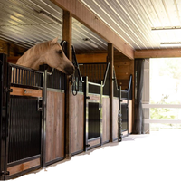 Portes de box pour chevaux en acier galvanisé robuste (dutch/à glissière/à charnières) pour usage intérieur/extérieur, couleur personnalisable, modulaire