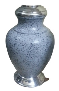 Urnes de crémation traditionnelles en métal structuré fabriquées à la main Urnes funéraires solides Urnes de cendres mémorables Artisanat en métal Arrivée chaude - Product Image 2