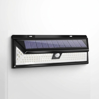 Lámpara Solar de Pared TSINYE con 118 LED, Sensor de Movimiento, Luz de Seguridad para Exteriores, Fácil Instalación, Alimentada por Energía Solar, para Porche, Patio, Valla, IP65