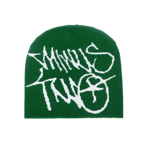 Venta caliente personalizable Jacquard suave <span class=keywords><strong>gorros</strong></span> fríos <span class=keywords><strong>para</strong></span> hombres y mujeres patrón de letras de punto de moda sin ala sombrero - Product Image 4