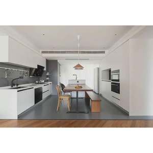 Gabinetes de Cocina Profesionales Totalmente Personalizados con Acabado Lacado o Laminado para Exportación Minorista con Gabinete de Isla - Product Image 1