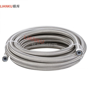 Tuyau de carburant antistatique haute pression, flexible, durable, en acier inoxydable tressé, doublé de PTFE, pour système de carburant automobile, National - Product Image 4