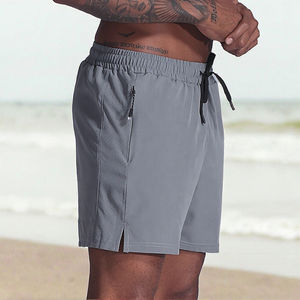 Hot Selling Men's Gym Sports Shorts Knitted Eco-Friendly Quick Dry Breathable Low Waist Casual Style <b>Drawstring</b> EU Size - Product Image 2