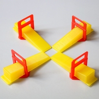 Clips de nivellement de carreaux en PP de qualité supérieure et cales réutilisables 1,0-3,0 mm pour appartement, design moderne, installation auto-adhésive