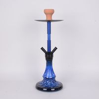 Penjualan laris Hookah gaya Spiral semua aluminium Hookah gaya baru sederhana 2 selang warna campur Hooka
