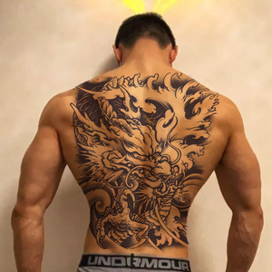 2024 nuevo jugo <span class=keywords><strong>de</strong></span> hierbas semipermanente brazo grande <span class=keywords><strong>espalda</strong></span> dragón <span class=keywords><strong>tatuaje</strong></span> fotos para hombres - Product Image 1