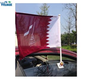 Катар Автомобильный флаг для национального дня рекламные подарки - Product Image 1