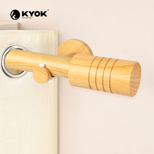 Barra de Cortina Moderna de Metal KYOK, Color a Juego, Fácil de Instalar para Sala de Estar, Cocina y Dormitorio - Product Image 1