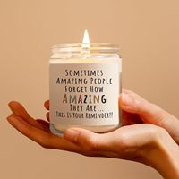 Bougie en cire de soja à la lavande de haute qualité, cadeau d'anniversaire amusant pour femmes, vous êtes incroyable, décoration de bureau inspirante, cadeau