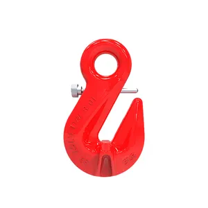 Hook Safety G80 Alloysteel Eye Shortening Grab Hook With Safety Pin/Eye Hook/Grab Hook