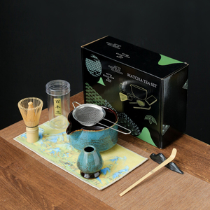 ชุดชาเขียวมัทฉะคุณภาพสูงแบบ OEM 5-9 ชิ้น พร้อมที่ตี<span class=keywords><strong>ชา</strong></span>ไม้ไผ่ ชุดชามมัทฉะแบบญี่ปุ่น กล่องของขวัญ บรรจุภัณฑ์แบบถุงและซองที่ปรับแต่งได้ - Product Image 3