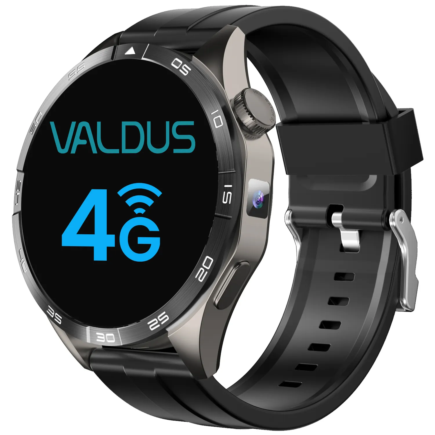 VALDUS jam tangan pintar 4G Android, arloji cerdas kamera 200W GPS AMOLED 750mAh mendukung fungsi perekaman Alipay VG52 PRO