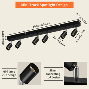 Spot de plafond encastré noir à 6 ampoules <span class=keywords><strong>GU10</strong></span> réglable, directement de l'usine, pour cuisine, salle à manger, éclairage intérieur - Product Image 4