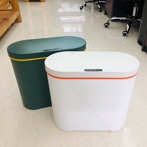 Blanc <span class=keywords><strong>vert</strong></span> cuisine toilette salle de bain 14 litres capteur <span class=keywords><strong>poubelle</strong></span> sans contact <span class=keywords><strong>poubelle</strong></span> <span class=keywords><strong>poubelle</strong></span> en plastique intelligente <span class=keywords><strong>poubelle</strong></span> poubelles - Product Image 2