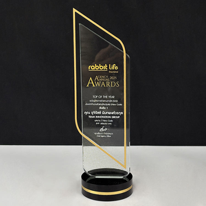 Custom <strong>Engraved</strong> Gold Silver Copper Plate Crystal Trophy Glass Award Crystal Trophy <strong>Plaque</strong> - Product Image 4