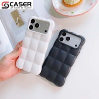Coque de téléphone Ins Trendy Cloud Puff, TPU souple, couleur unie, fraîche, mignonne, simple, antichoc, pour iPhone 13-18pro/promax