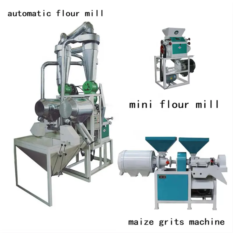 300-500kg/h Hot In Uganda kenya flour mill plant small scale wheat corn maize flour milling machine